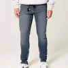 Medium Wash Athletic Skinny Jeans
