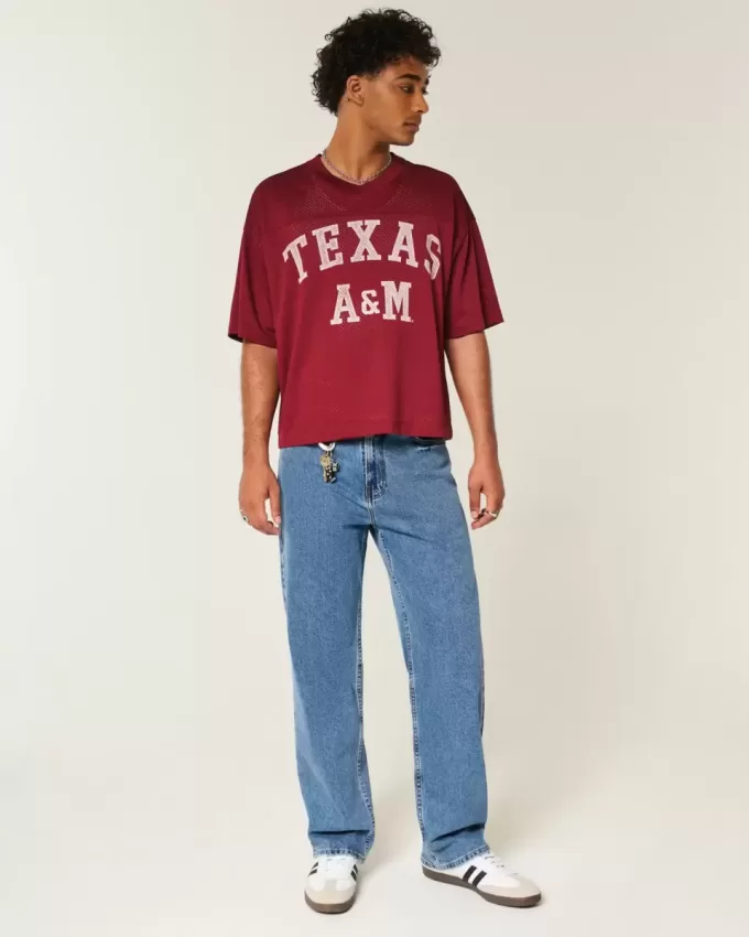 Medium Wash Baggy Jeans