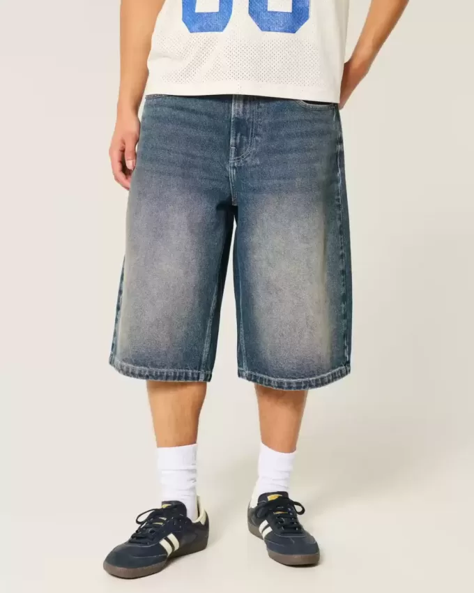 Medium Wash Denim Half Pants