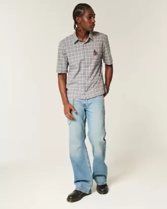 Medium Wash Relaxed Bootcut Jeans