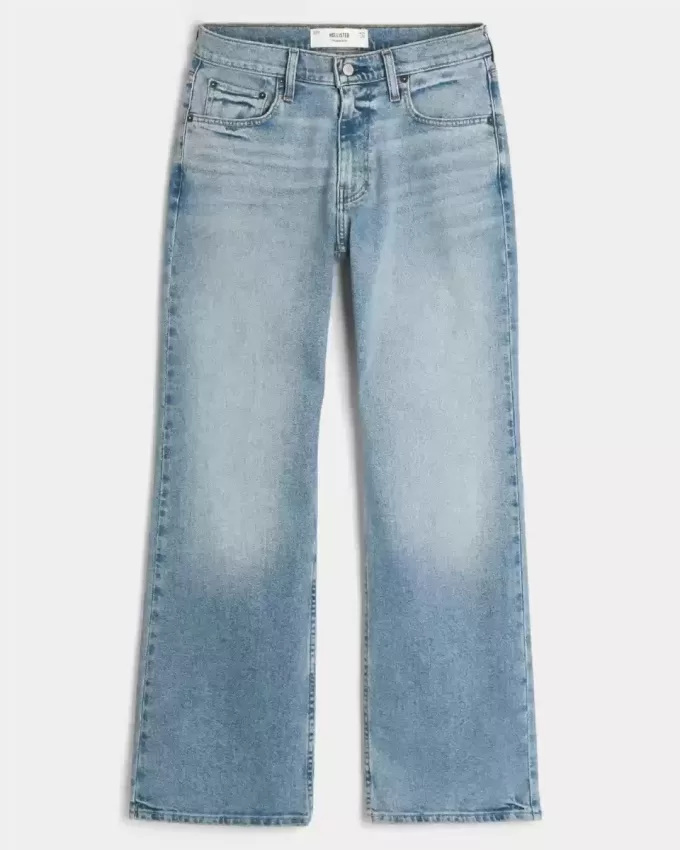 Medium Wash Relaxed Bootcut Jeans