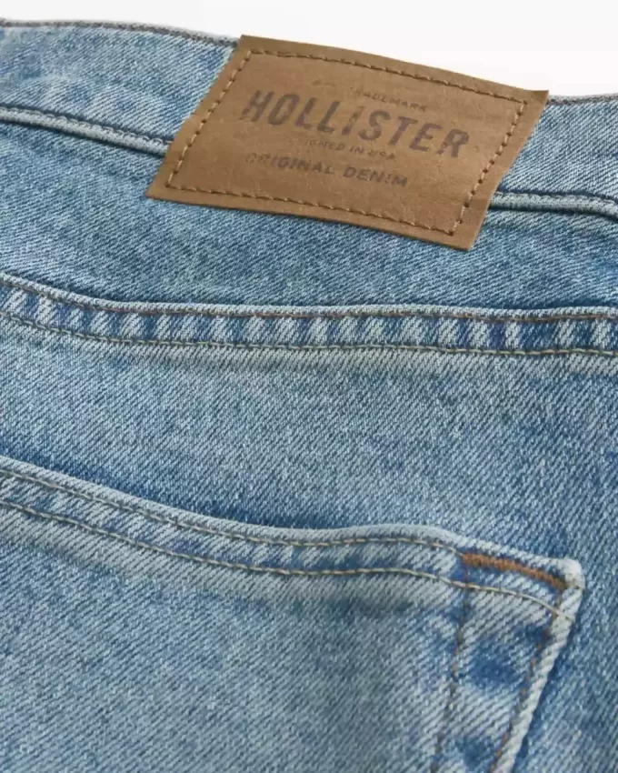 Medium Wash Straight Jeans