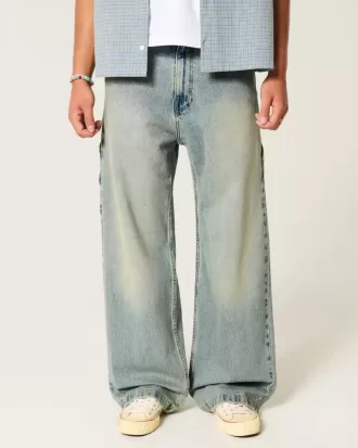 Medium Wash Super Baggy Painter Jeans