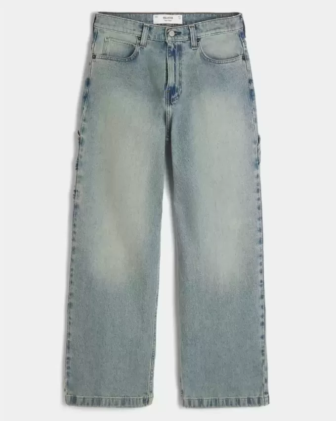 Medium Wash Super Baggy Painter Jeans