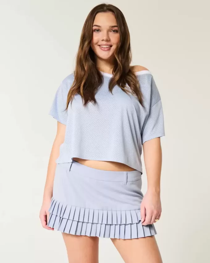 Micro-Pleat Mini Skort
