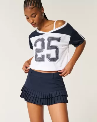 Micro-Pleat Mini Skort