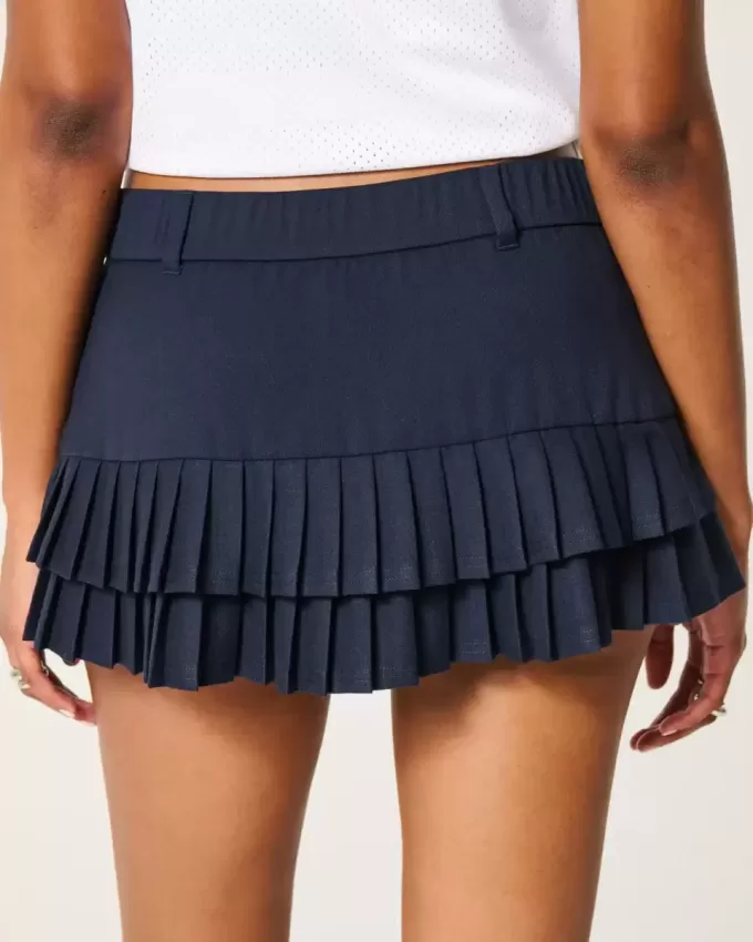 Micro-Pleat Mini Skort