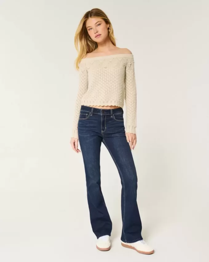 Mid-Rise Dark Wash Bootcut Jeans