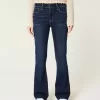 Mid-Rise Dark Wash Bootcut Jeans