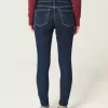 Mid-Rise Dark Wash Skinny Jeans
