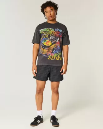 Mid-Thigh Baggy Soccer Shorts