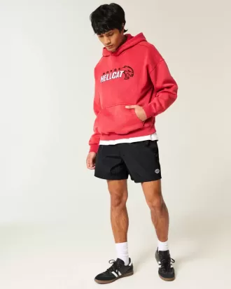 Mid-Thigh Baggy Soccer Shorts