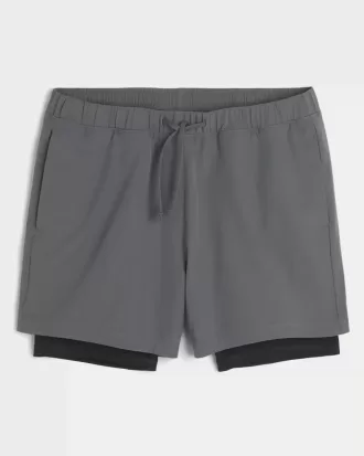 Mid-Thigh Hybrid Active Shorts