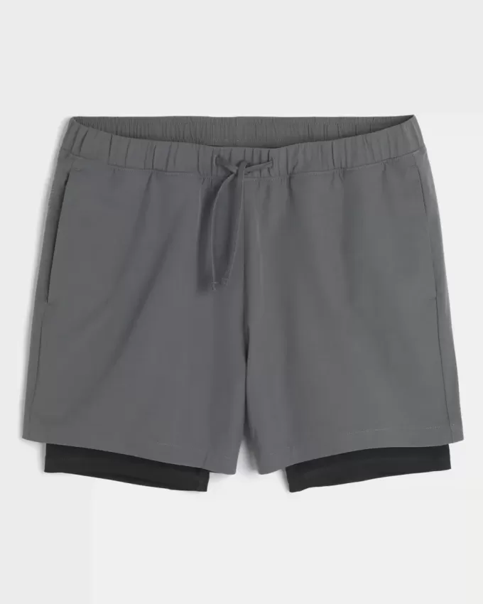 Mid-Thigh Hybrid Active Shorts