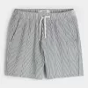 Mid-Thigh Seersucker Pull-On Shorts