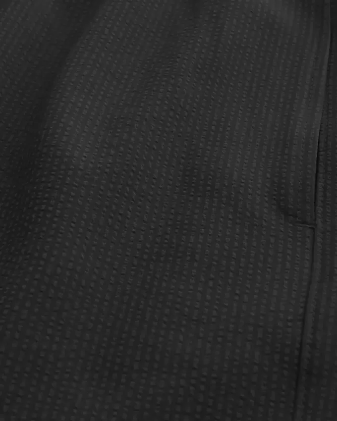 Mid-Thigh Seersucker Volley Swim Shorts