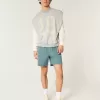 Mid-Thigh Twill Pull-On Shorts