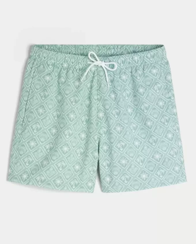 Mid-Thigh Volley Swim Trunks