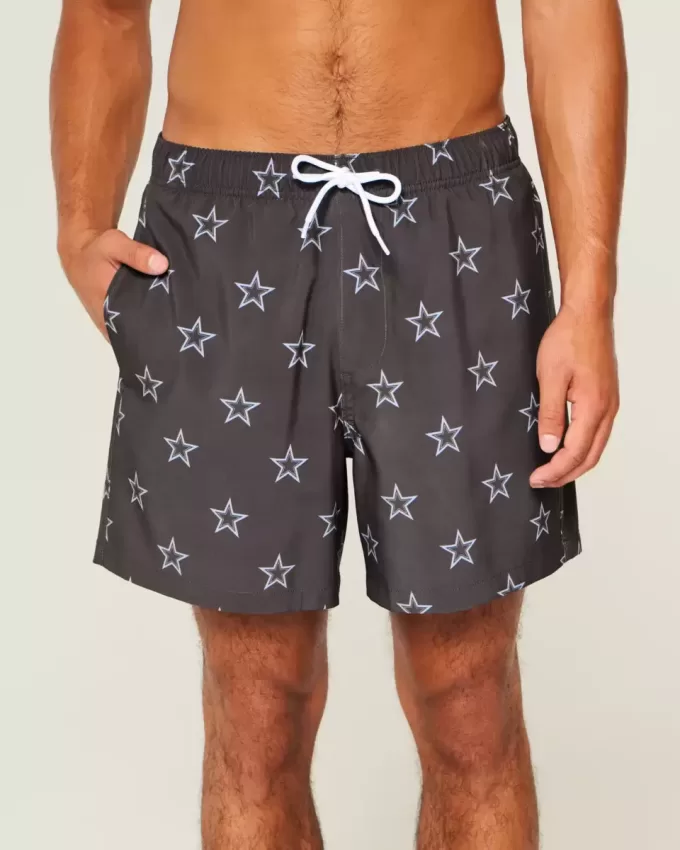 Mid-Thigh Volley Swim Trunks