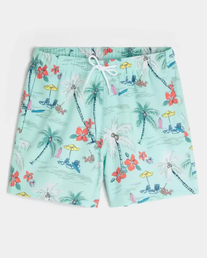 Mid-Thigh Volley Swim Trunks