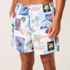 Mid-Thigh Volley Swim Trunks