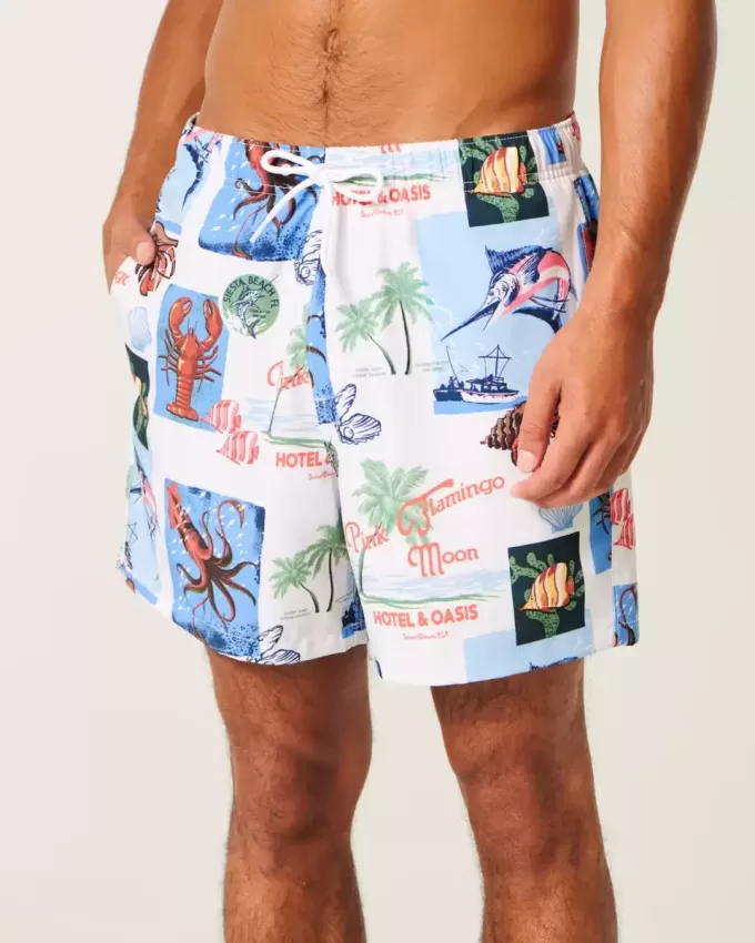 Mid-Thigh Volley Swim Trunks