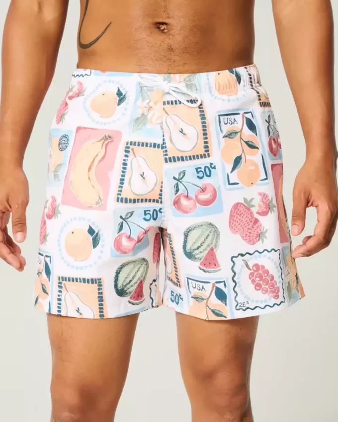 Mid-Thigh Volley Swim Trunks