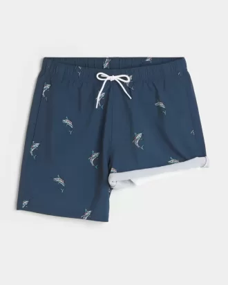Mid-Thigh Volley Swim Trunks