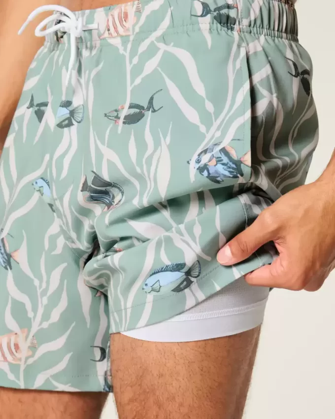 Mid-Thigh Volley Swim Trunks