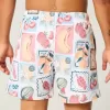 Mid-Thigh Volley Swim Trunks