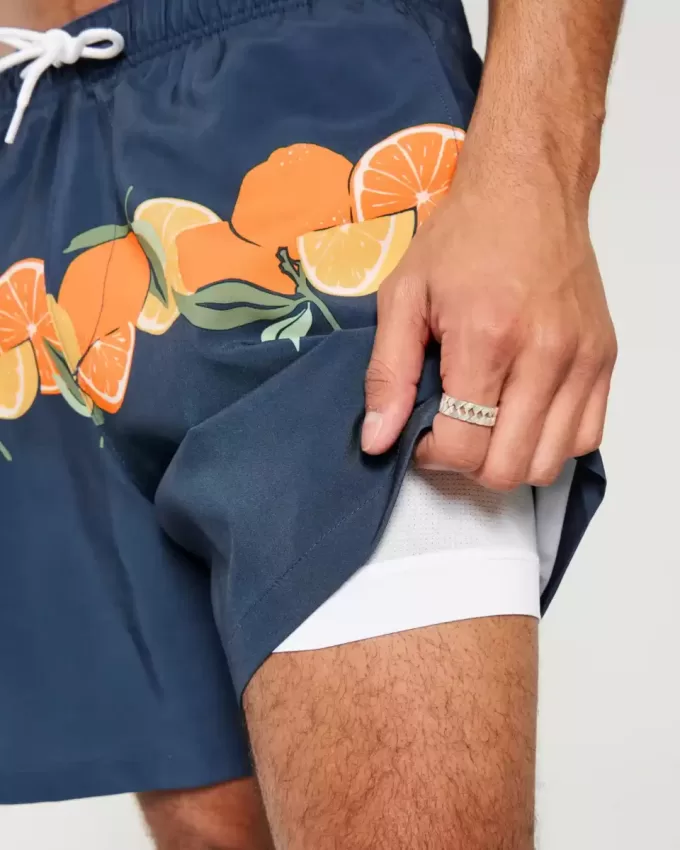 Mid-Thigh Volley Swim Trunks