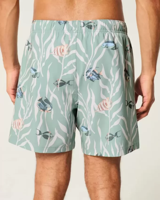 Mid-Thigh Volley Swim Trunks