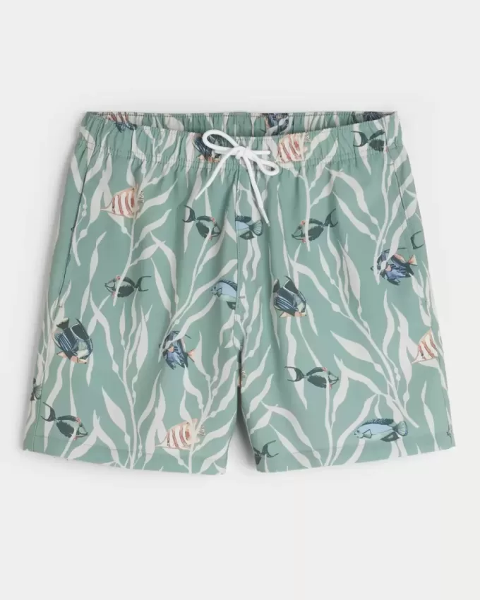 Mid-Thigh Volley Swim Trunks