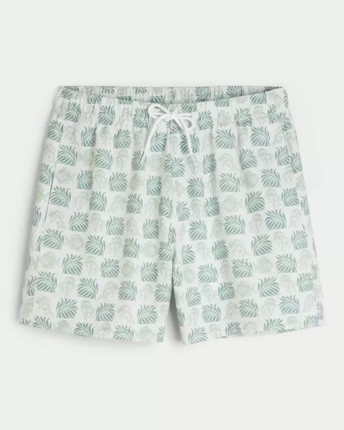 Mid-Thigh Volley Swim Trunks