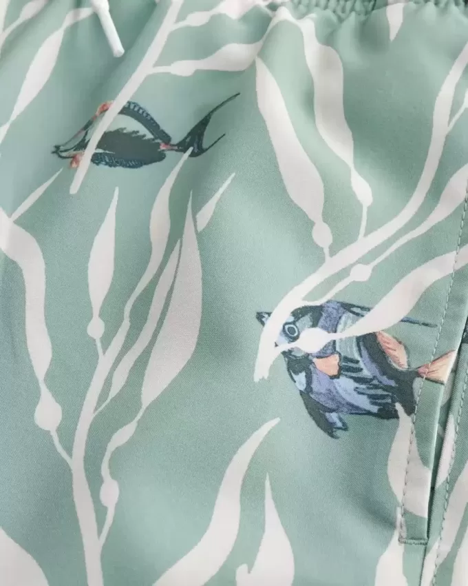 Mid-Thigh Volley Swim Trunks