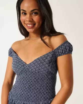 Off-the-Shoulder Asymmetrical Hem Mini Dress