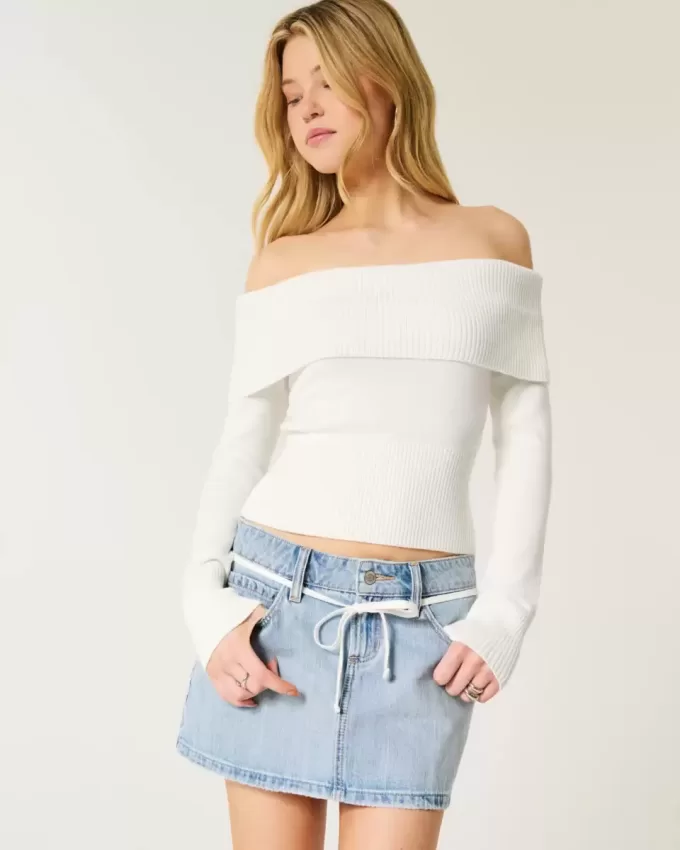 Off-the-Shoulder Sweater