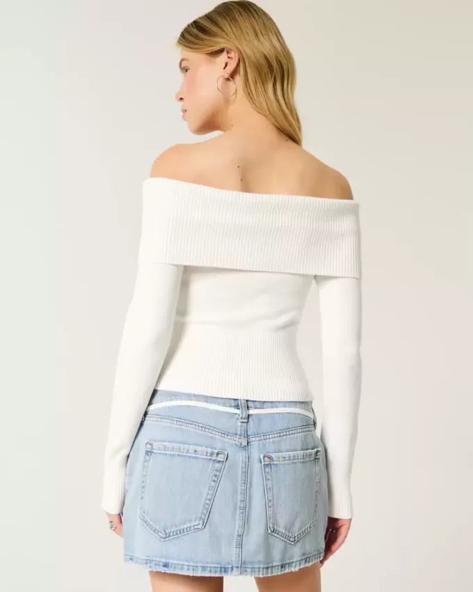 Off-the-Shoulder Sweater