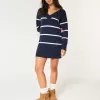 On/Off the shoulder Jersey Sweater Dress