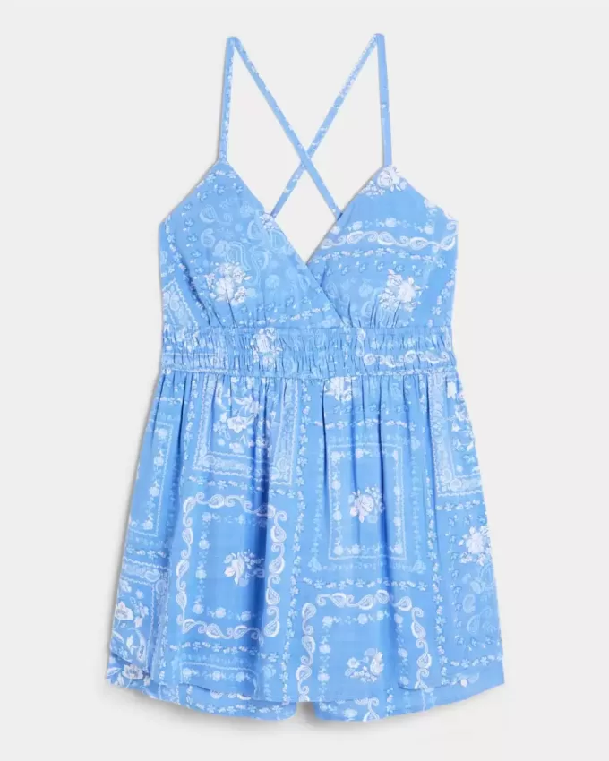 Open-Back Babydoll Romper