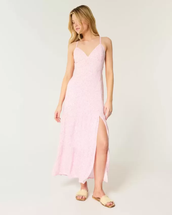 Open Back Maxi Dress