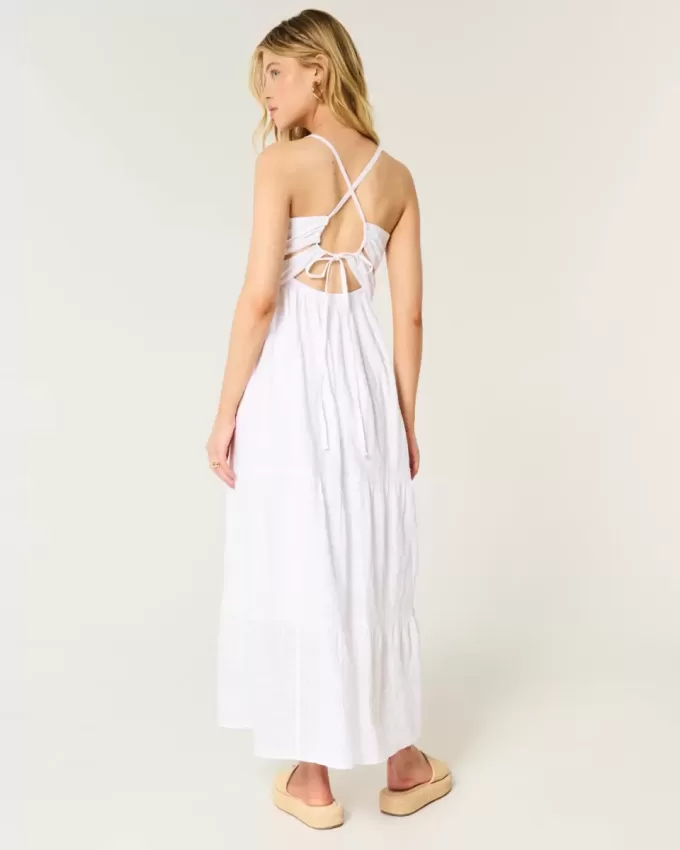 Open Back Maxi Dress