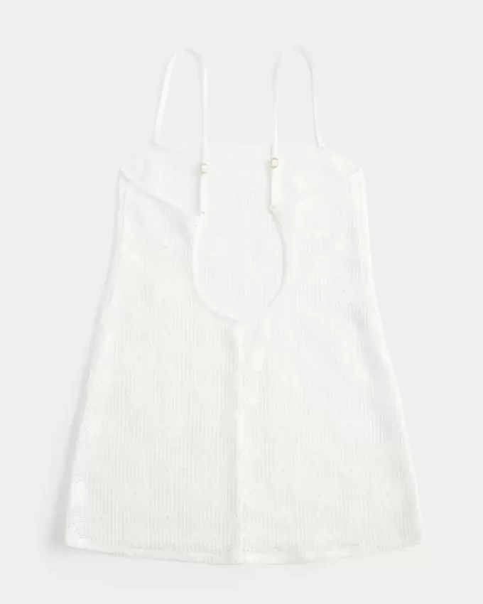 Open-Stitch Cover Up Dress