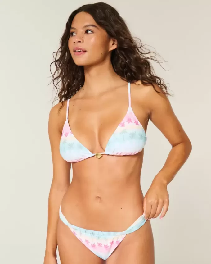 Over-the-Shoulder Charm Triangle Bikini Top