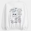Oversized Class of 2025 Grad Graphic Crew Sweatshirt