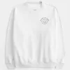 Oversized Class of 2025 Grad Graphic Crew Sweatshirt