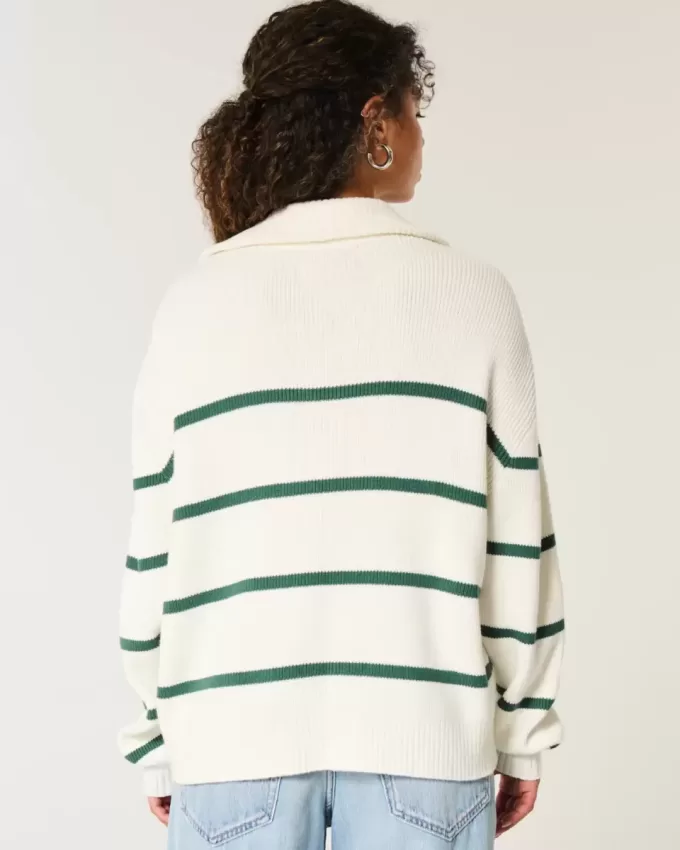 Oversized Half-Zip Sweater