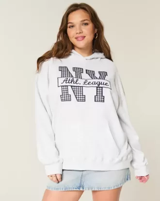Oversized NY Graphic Hoodie