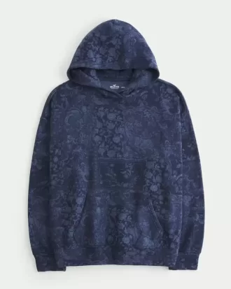 Oversized Pattern Hoodie