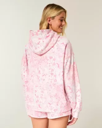 Oversized Pattern Hoodie